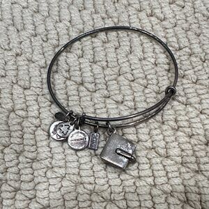 ❤️ 5/$25 Alex and Ani Silver 2014 Graduation Cap Charm Bangle Bracelet
